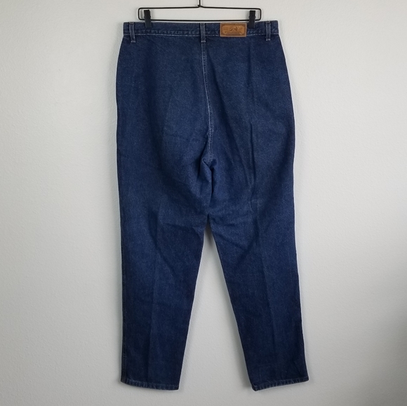 Vintage 90s Rocky Mountain High Rise Mom Straight Leg Rigid Denim Jeans Sz 17/18 - Picture 7 of 12